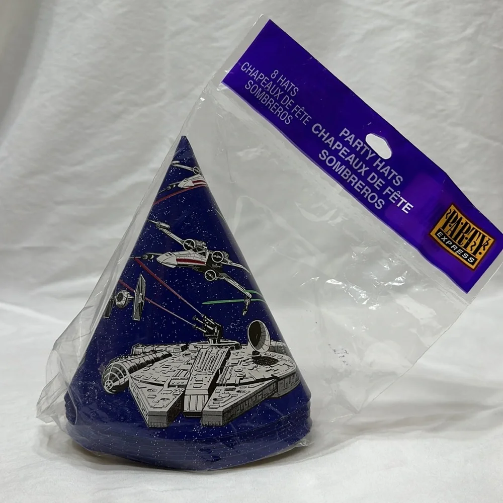 Vintage Star Wars party hats & blowouts set